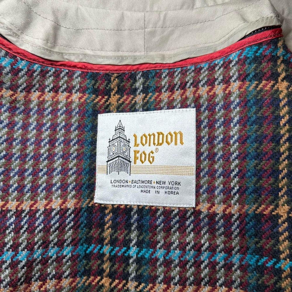 London Fog Classic Tan Trench Coat - Picture 8 of 8